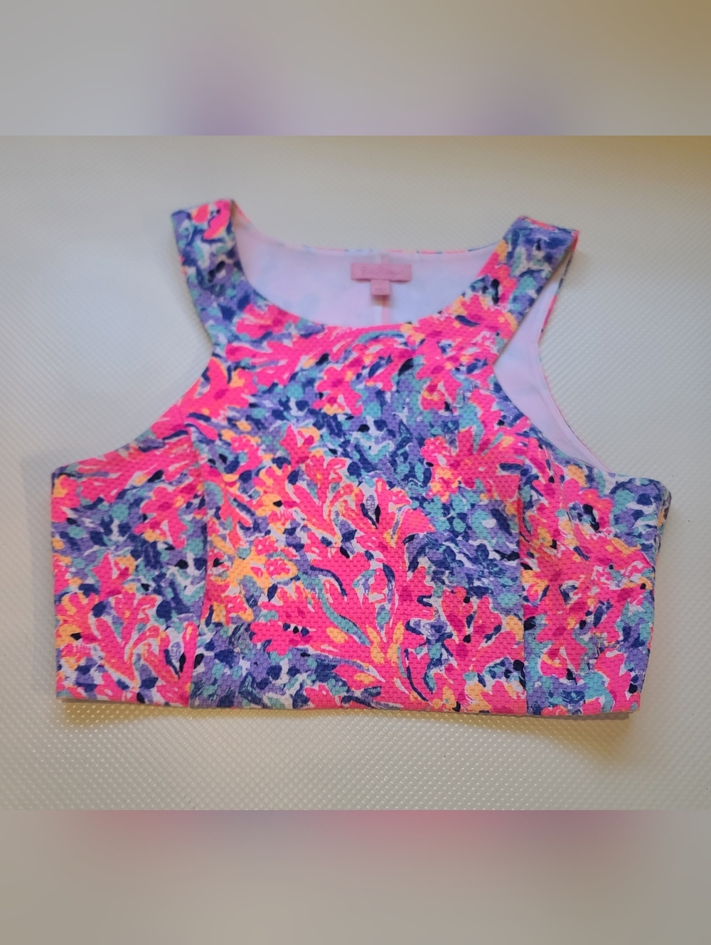 Lilly Pulitzer Bright Print Crop Top Large